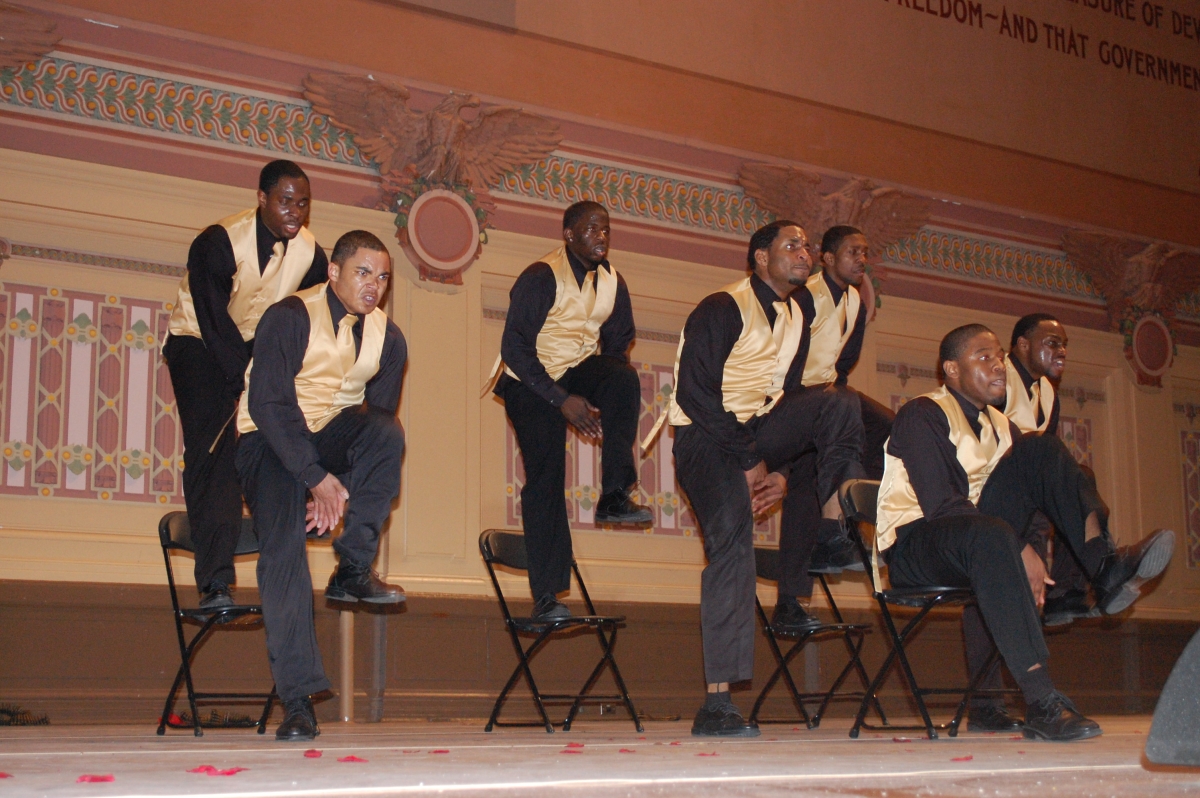 Students performing in last year's Steel City Step Show