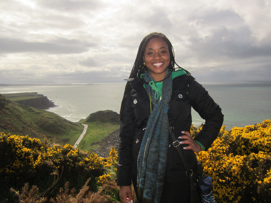 LaVonda Baldwin during Pitt's 2013 Study Abroad in Ireland Program 